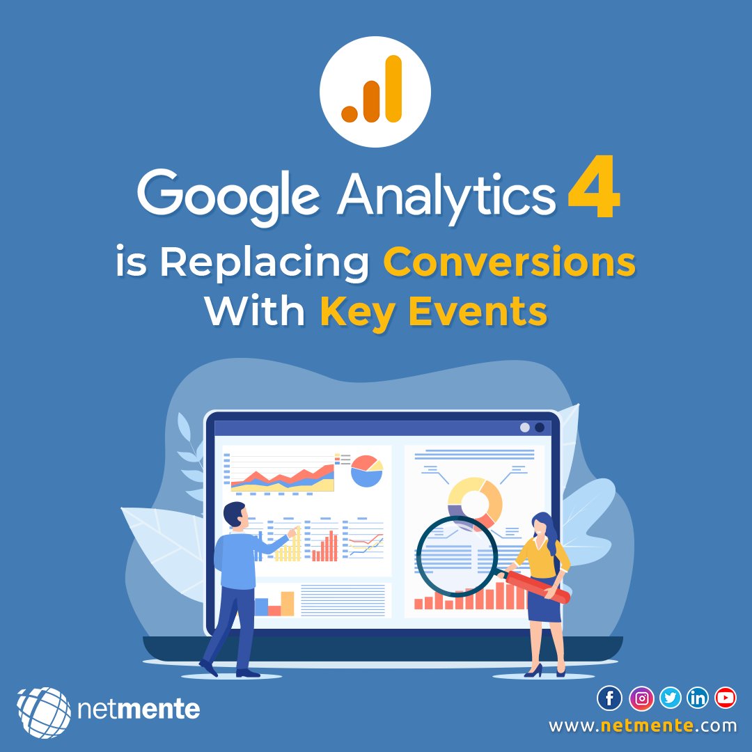 netmente07's tweet image. Google Analytics is shifting from tracking conversions to using “key events” for behavioural analytics, aligning its definition with Google Ads platforms.

Follow us for more updated like this.

#netmente #newupdate #googleanalytics4 #googleupdate2024 #marketing #OnlineMarketing