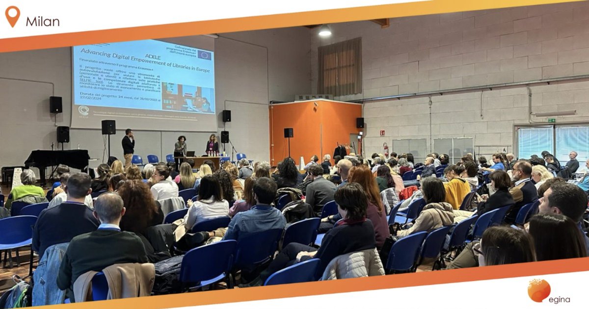 📌 Last week, EGiNA and ICCU presented the ADELE project at the Convegno Stelline in Milan 🇮🇹.

🔍 First, a practical workshop was organised to showcase the ADELE tool, then the project and its results were presented in the plenary session.

#ADELE_EU