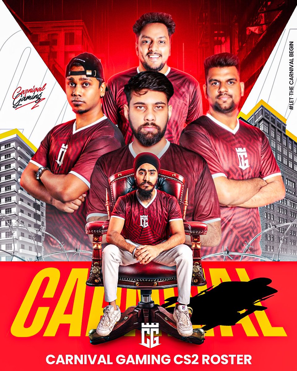 CarnivalGamingg's tweet photo. Team CARNIVALS GAMING | Cs2 Roster for year 2024✈️ https://t.co/3lzYvNJmR5