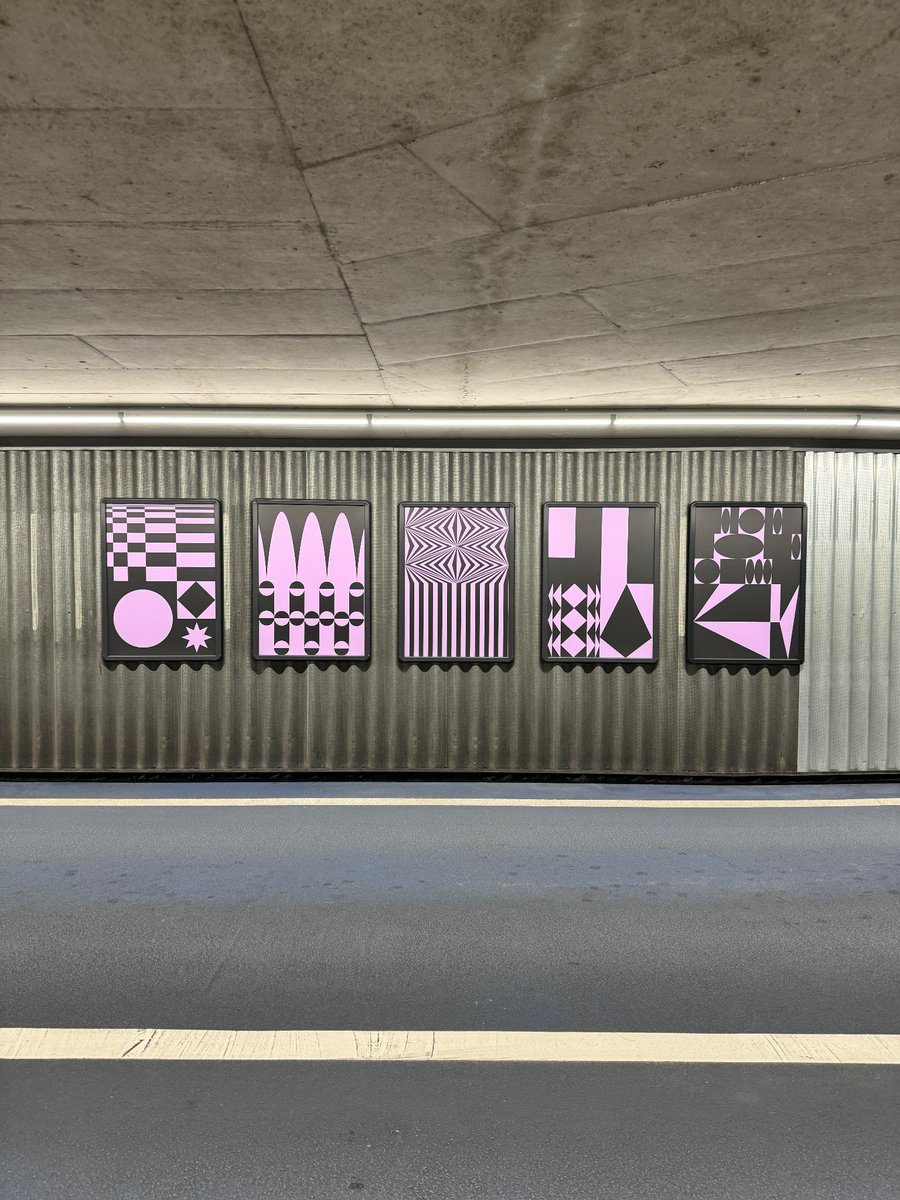 Now on display 👀 Studio Pogo x 3sec.gallery. 50 new poster design for the world’s only drive-by gallery at Chassé Parking, Breda, The Netherlands.