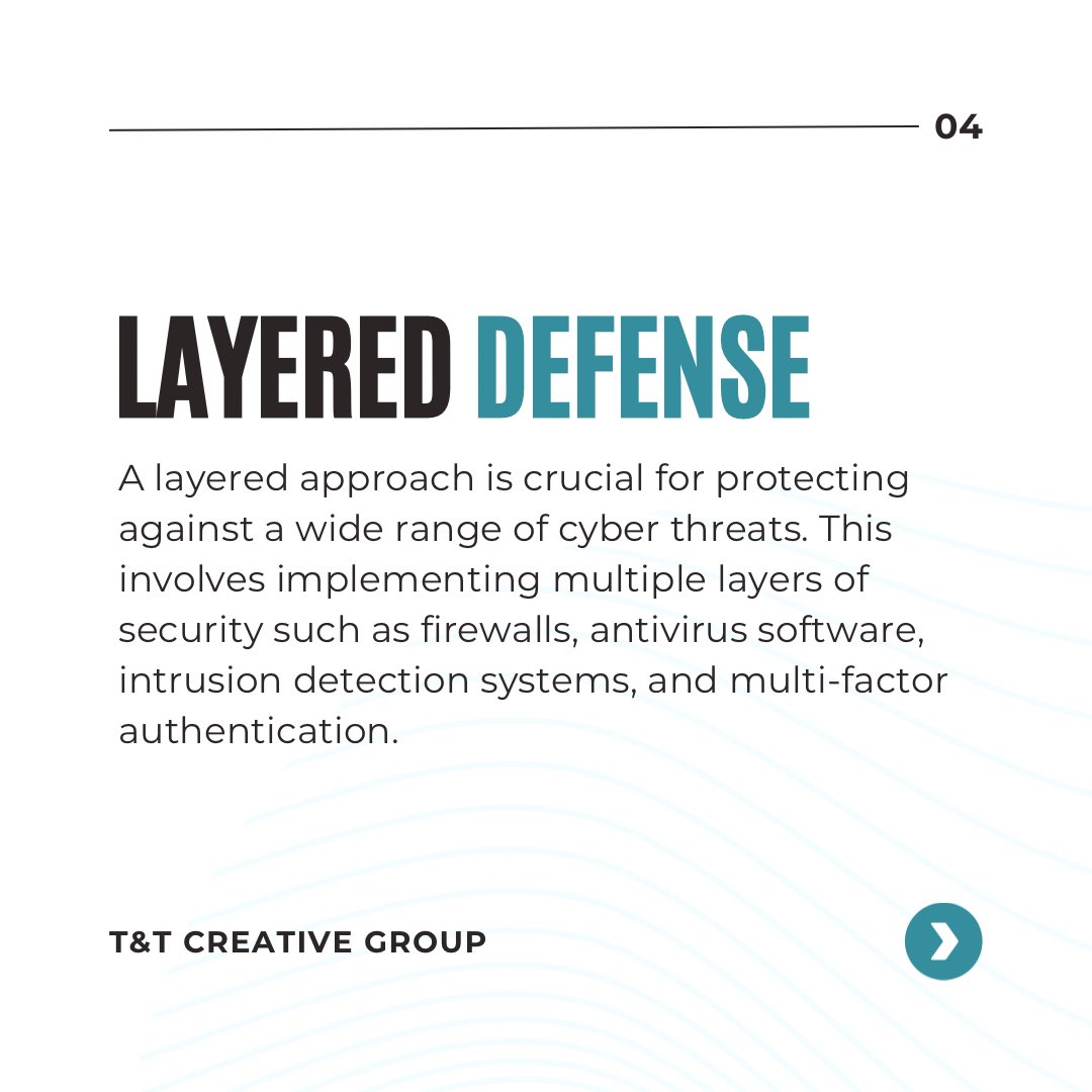 Protect your business with these 3 essential cyber security tips! 🔐 Swipe ➡️ to learn about risk management, educating your team, & implementing layered defense strategies. Check in every Wednesday for valuable cyber security insights! ⚙️🖥️ #WebSecurityWednesday #CyberSecurity