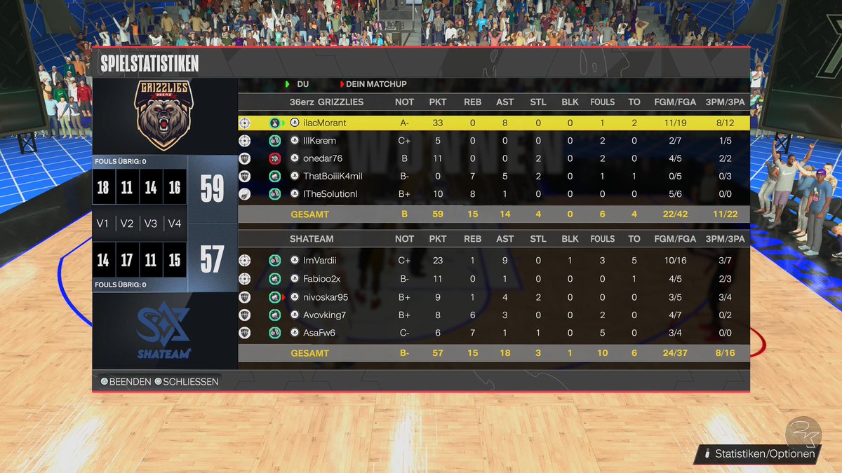 36erzK's tweet photo. Hey Grizzlies Yesterday was a Perfect day for us in the @EuroHoops2K league we were able to beat both Teams every player performed very good our 2 new players had a big impact also @ilacMorant ended game 1 with a big floater for us to win G1 Ggs to @_ShaTeam and #TjugiTjugi ๐ป๐ https://t.co/5WOw5hwzlV