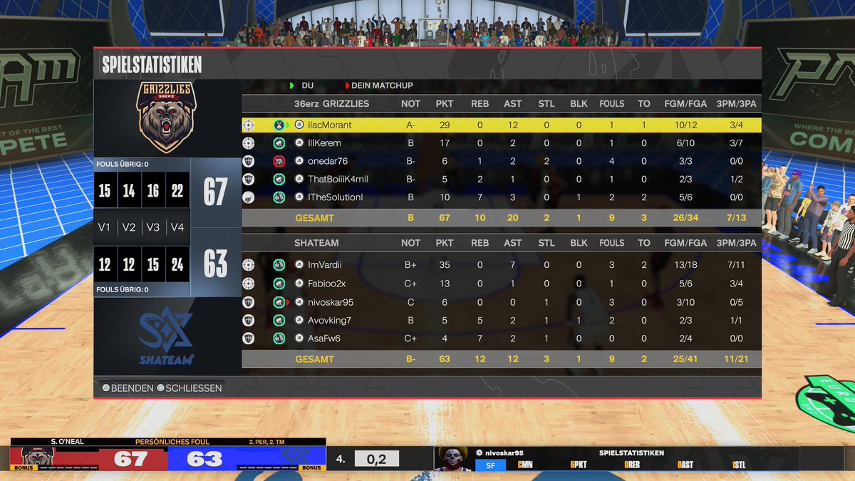 36erzK's tweet photo. Hey Grizzlies Yesterday was a Perfect day for us in the @EuroHoops2K league we were able to beat both Teams every player performed very good our 2 new players had a big impact also @ilacMorant ended game 1 with a big floater for us to win G1 Ggs to @_ShaTeam and #TjugiTjugi ๐ป๐ https://t.co/5WOw5hwzlV