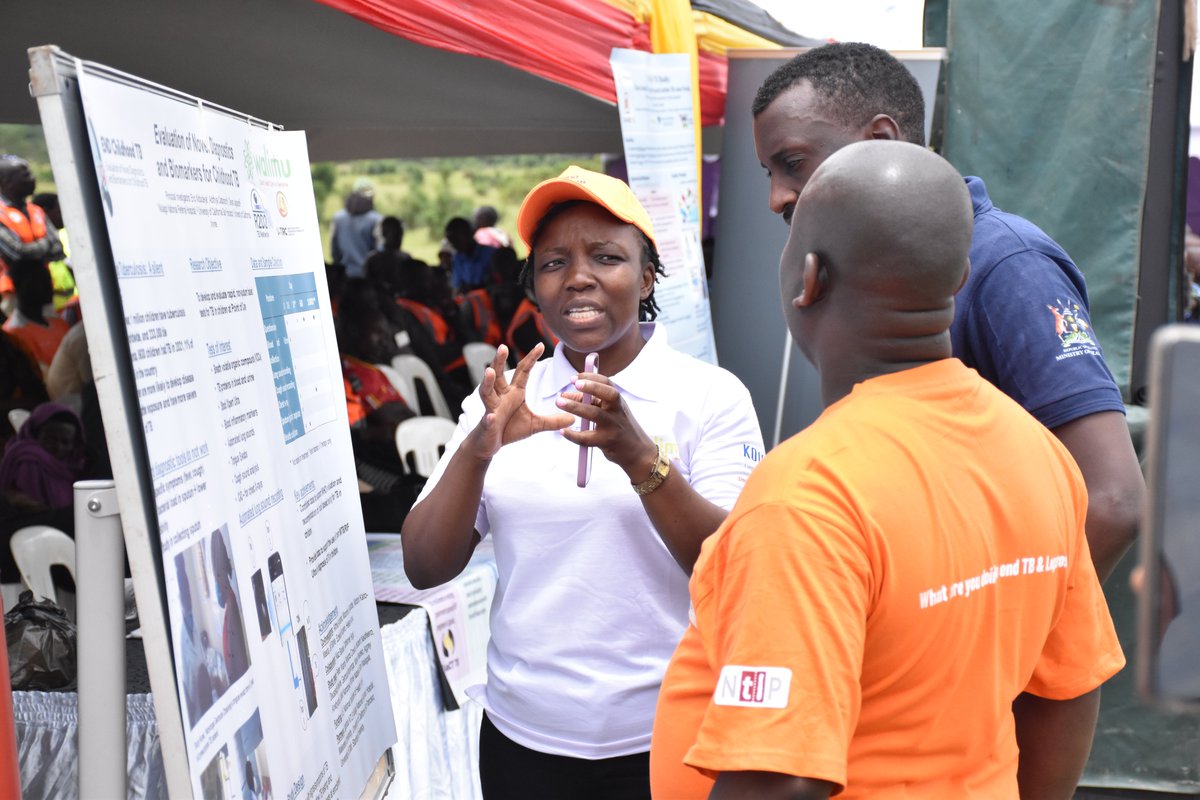 WalimuNGO's tweet photo. Our colleagues from the @ReimaginingTB and End Childhood TB were honored to participate at the #worldTBDay2024 celebrations hosted by @MinofHealthUG in Insingiro. They welcomed dignitaries to their stands and presented their various research and work. #YesWeCanEndTB https://t.co/ykABawM5HD