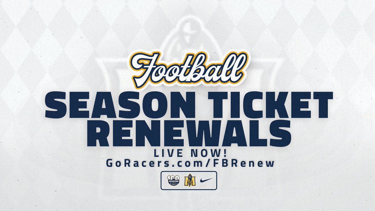 ⏰ The time to renew your season tickets is 𝙒𝙍𝙄𝙂𝙃𝙏 𝙉𝙊𝙒! 🔘1⃣0⃣0⃣th season 🔘 Start of the @WrightJody era 🎟️: GoRacers.com/FBRenew #GoRacers🏇