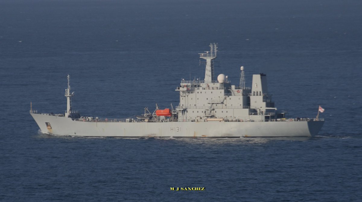 WarshipCam's tweet photo. HMS Scott (H131) Scott-class ocean survey vessel leaving Gibraltar - March 27, 2024 #hmsscott #h131
SRC: TW-@key2med https://t.co/OEW88bvRlc