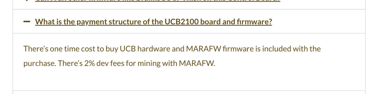 CK_Cryptoklepto's tweet photo. #MARAFW and #UCB2100
Low cost of entry for the controller board and innovative firmware AND 2% dev fees (% of mining rewards) that go back to #MARA
With global adoption will come regular, consistent and semi-passive high margin revenue for $MARA
Link https://t.co/RA7VUuyYHp https://t.co/VUPHytHX7f