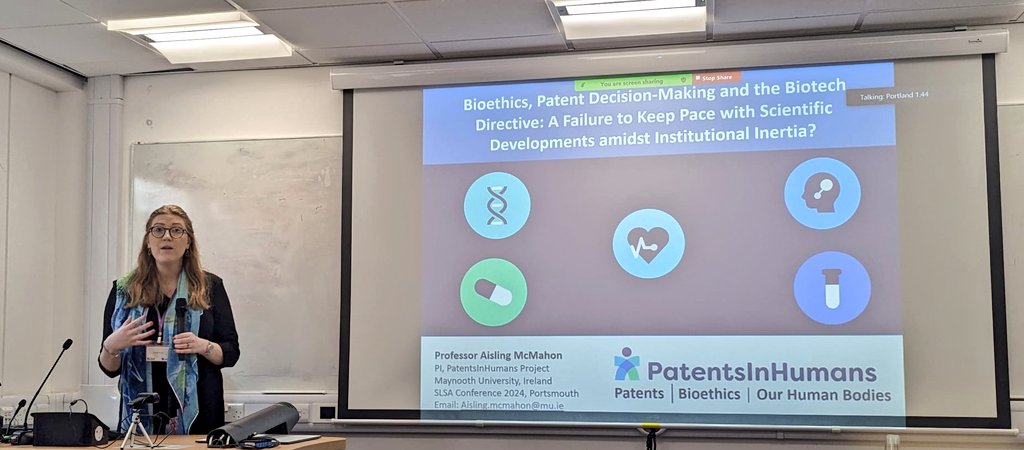 PatentsInHumans (@patentsinhumans) on Twitter photo <a href="/PatentsInHumans/">PatentsInHumans</a> PI <a href="/AislingMMcMahon/">Aisling McMahon</a> now discussing the role of bioethics within the Biotechnology Directive for patenting of biotechnologies in Europe, institutional features and role of decision making actors in interpreting provisions #slsa2024 <a href="/ERC_Research/">European Research Council (ERC)</a> <a href="/All_Institute/">All_Institute</a> <a href="/PatentsInHumans/">PatentsInHumans</a> PI <a href="/AislingMMcMahon/">Aisling McMahon</a> now discussing the role of bioethics within the Biotechnology Directive for patenting of biotechnologies in Europe, institutional features and role of decision making actors in interpreting provisions #slsa2024 <a href="/ERC_Research/">European Research Council (ERC)</a> <a href="/All_Institute/">All_Institute</a>