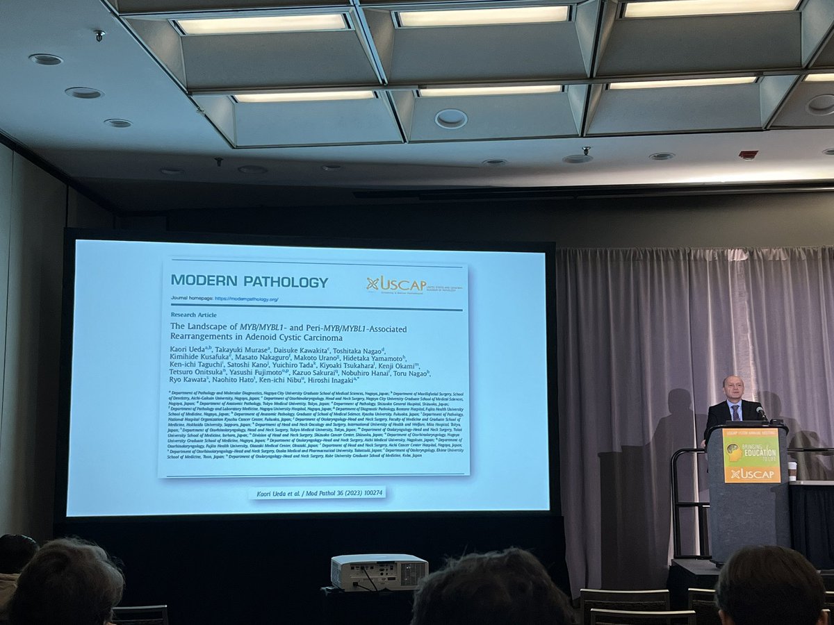 #USCAP2024 DAY THREE: THE BEST OF THE @TheUSCAP JOURNALS The Editor-in-Chief of @ModernPathology, Dr. George Netto (@DrNetto) is CURRENTLY discussing the 5 best #pathology manuscripts #published in Modern Pathology in 2023! Stop by BCC 310 and engage in the great discussion!