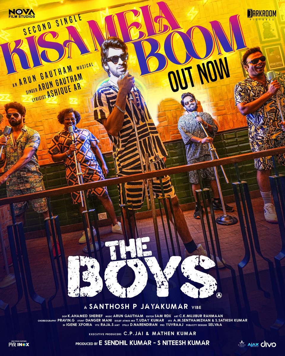 Get tripped with the vibing second single #KisaMelaBoom from #TheBoys, and catch the film in theatres from March 29th! 🎶🔗 youtu.be/1R19z51uTqo An #ArunGautham musical #TheBoysFromMarch29th @Novafilmstudio @darkroompic @proyuvraaj