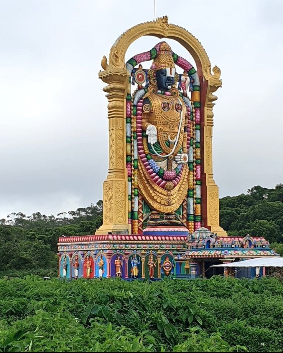 World's Tallest Murti of Bhagwan Venkateswara Swami of 108 ft tall in Hari Hara Devsthanam Mauritius