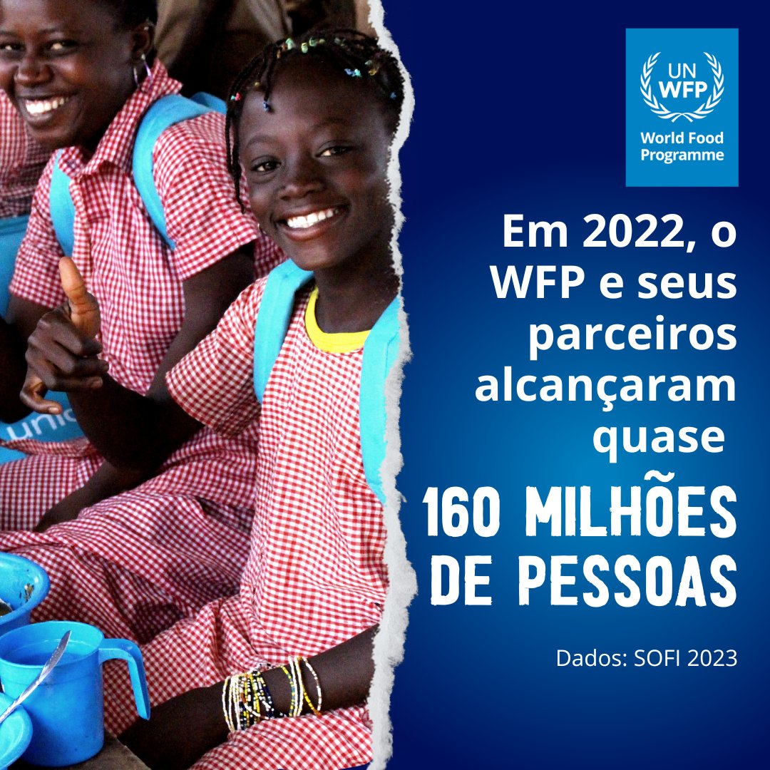 Em 2022, o WFP e seus parceiros alcançaram quase 160 milhões de pessoas com ações de combate à fome.

👉Conheça nosso trabalho e nos ajude a alcançar ainda mais pessoas esse ano: wfp.org

#ODS2 #ONU #fome