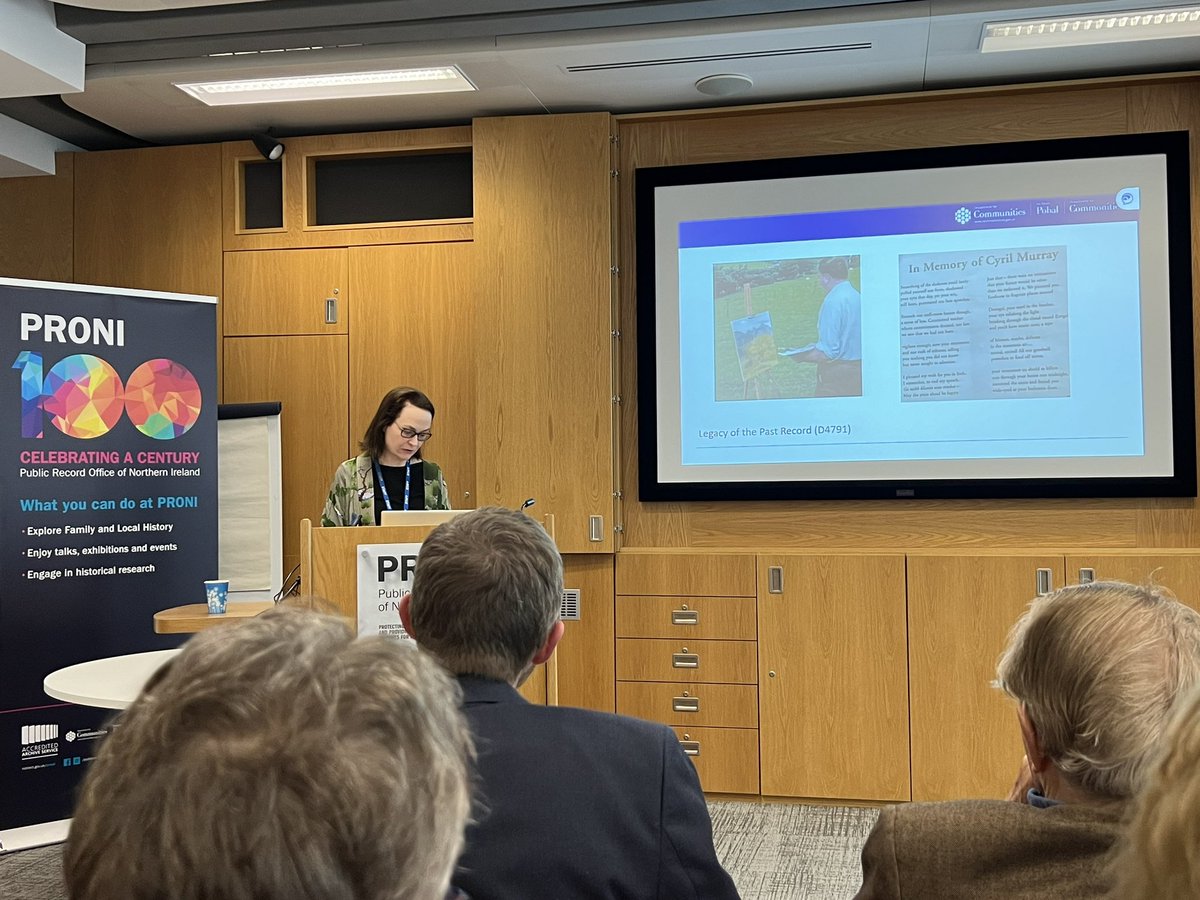 UlsterHumanRW's tweet photo. Hearing how victims’ records and stories are held by @PRONI_DFC It’s important that #victims experiences are held for future generations to hear. #CyrilMurray murdered 1992 @nivictimscom https://t.co/8cIGoIs9Jd