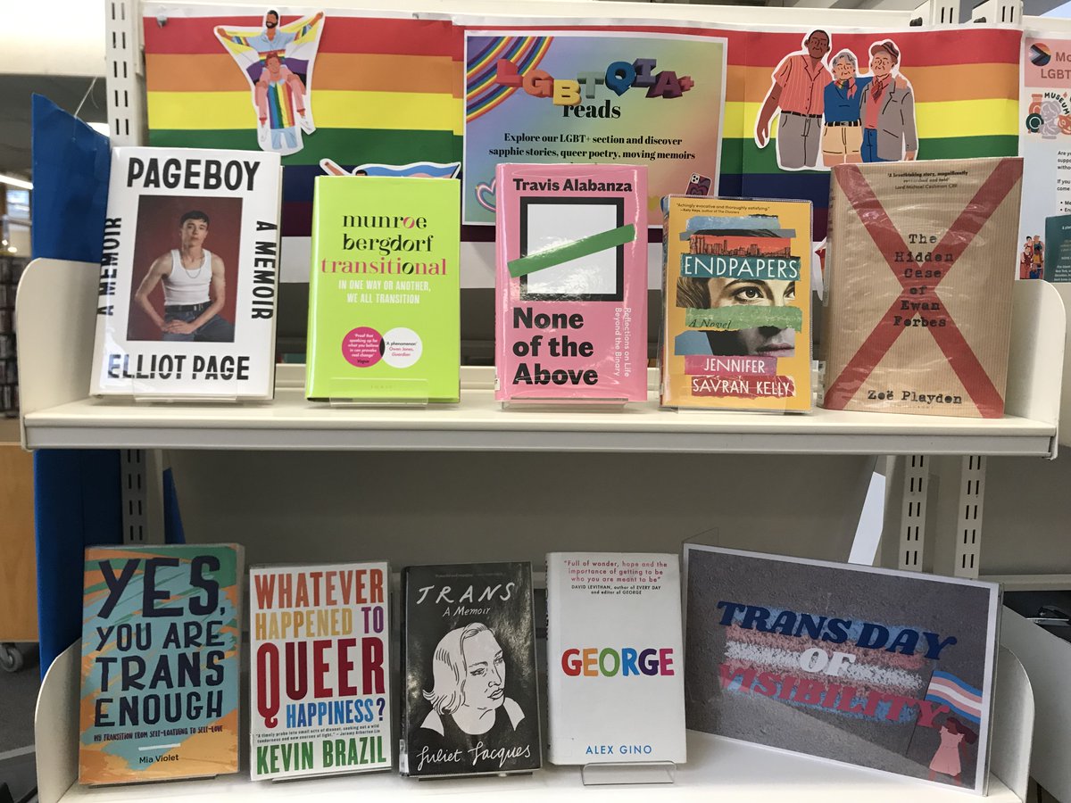 This Sunday is #transdayofvisibility! Browse our amazing selection of trans stories and non-fiction, like Elliot Page's memoir 'Pageboy'! #tdov2024 #trans #nonbinary #lgbtqia