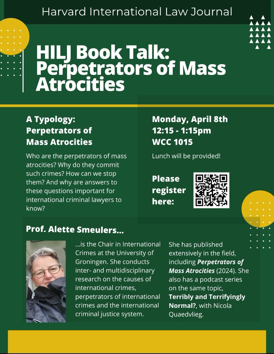 Off to the US this weekend and very much looking forward to the ISA conference in San Francisco and then off to @Harvard_Law to present my book Perpetrators of mass atrocities @routledgebooks (2024) @univgroningen @rechten050