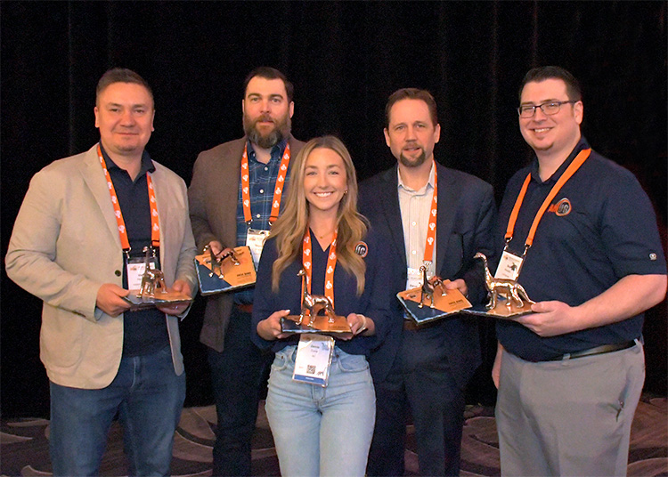 AdditiveMFGUG's tweet photo. AMUG Presents DINO Awards to Five Members! Over its 36-year history, #AMUG has awarded only 193 DINO Awards which recognize tenure &amp; contributions to the AM industry &amp; active support of the users group.

Congrats to the 2024 class of #AMUGDinos! 🤩
https://t.co/2CUcU3SByz https://t.co/cKDya8P8LU