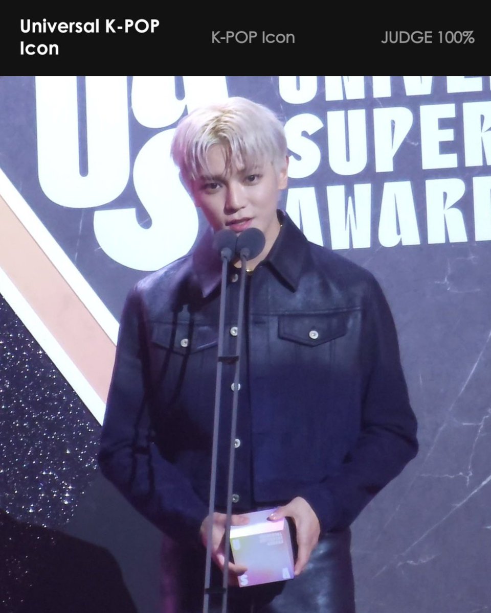 for your information the 'Universal K-POP Icon' category is 100% based on judges votes !!!!

taeyong has always been one of the judges and music critics' favorite artists