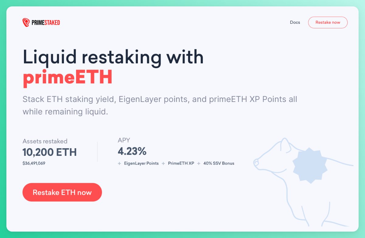 Just recently, @OriginProtocol also launched @PrimeStaked, an LRT solution which has already reached a $35M+ TVL.

Furthermore, $OETH is available for restaking on Eigenlayer ($80M TVL) and integrated with @pendle_fi.