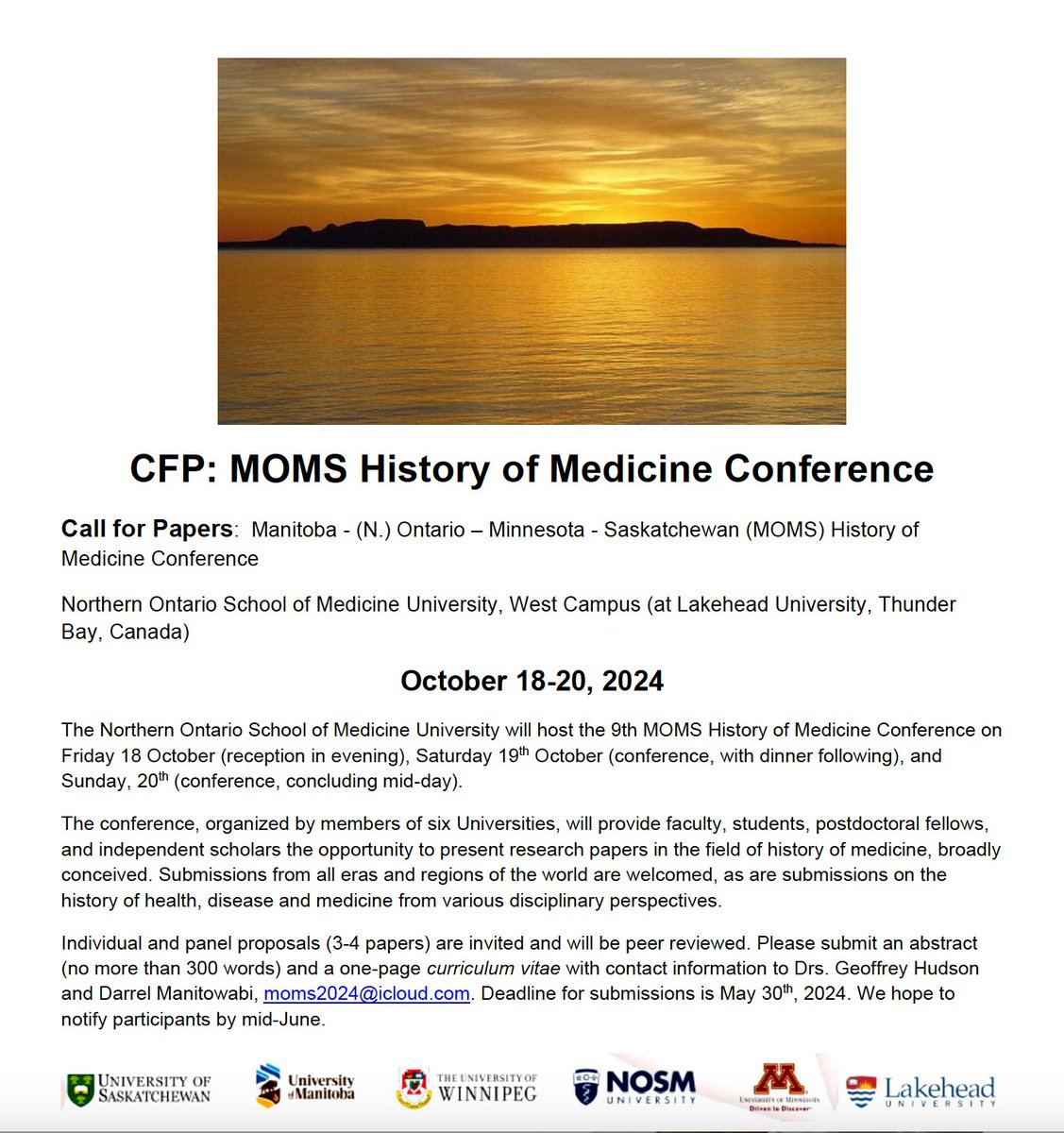 CFP: MOMS History of Medicine conference