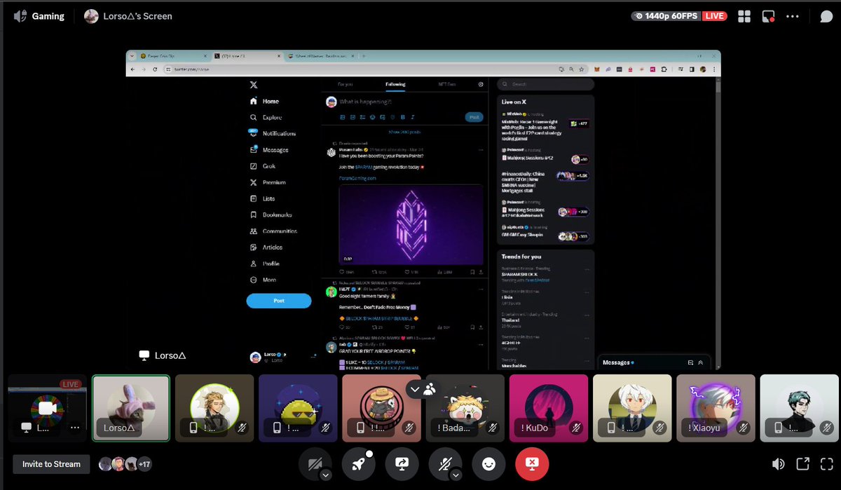 PawChristine08's tweet photo. Happening right now Holy Stream hosted by ate @__Lorso @degencoinflip @goldennomaddao https://t.co/RLuTx1Hqlc