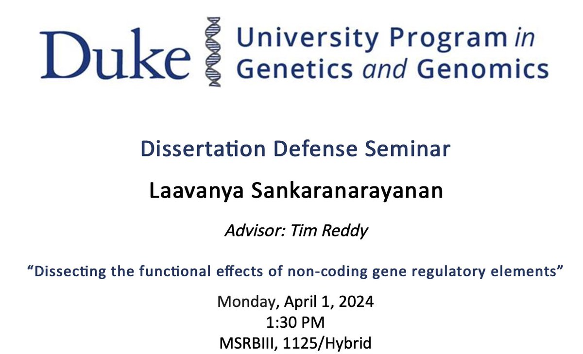 Duke Genetics and Genomics (@dukeupgg) on Twitter photo 