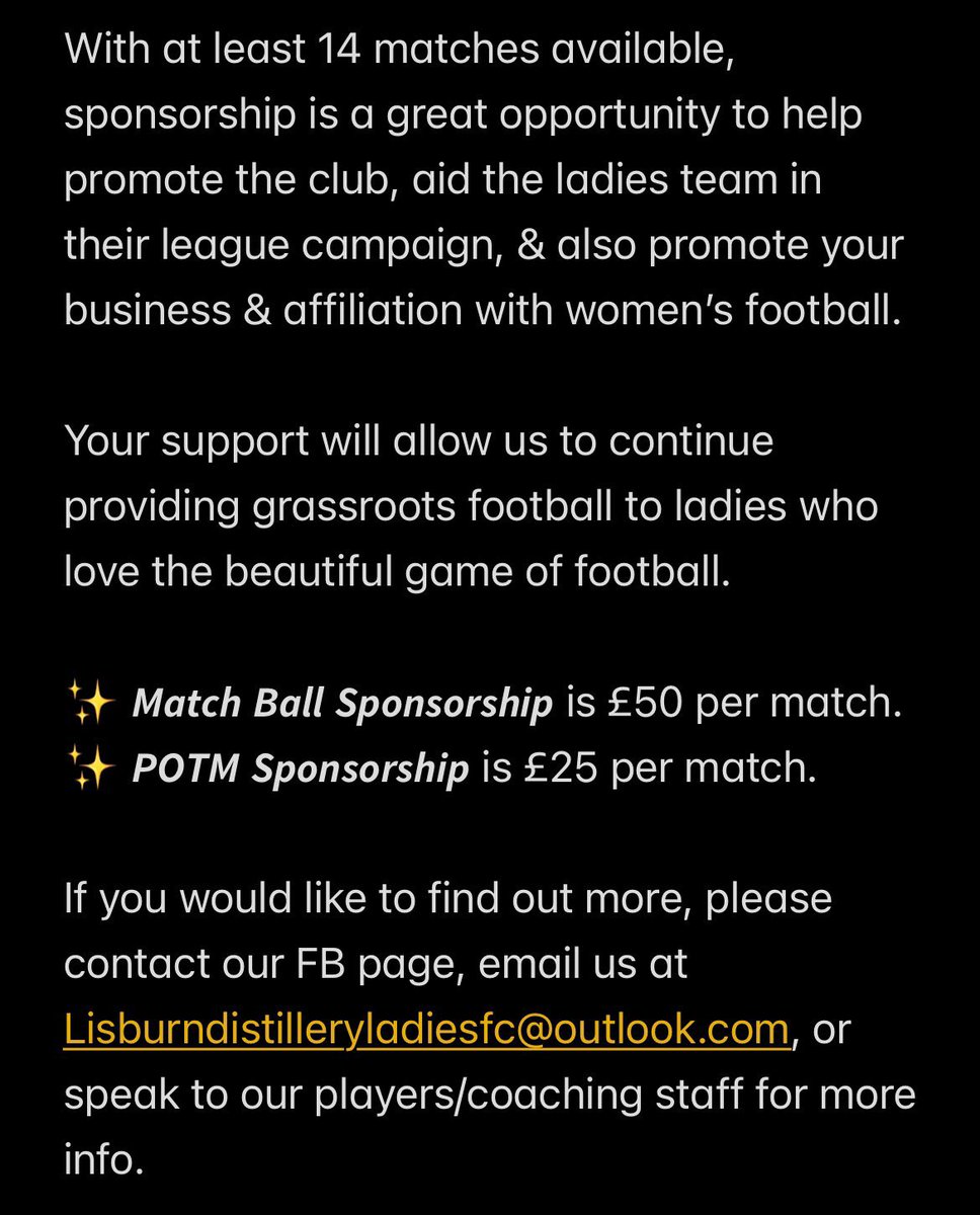 Dist Ladies FC NO MORE tweet media