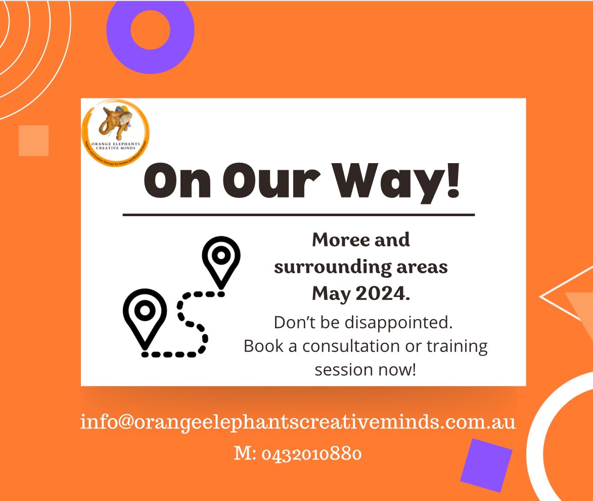 #Moree we are coming your way in #May2024 Book a consultation or training session today! #autism #neuroaffirming #individualprogram #supportworkers #alliedhealth #parentsofautism #autismworkshops