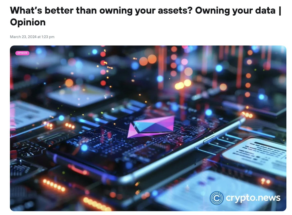 CARV (@carv_official) on Twitter photo 🤔 Did you know? A <a href="/Consensys/">Consensys.eth</a> survey found that while half of us believe we add value to the internet, only 38% feel fairly compensated for our efforts.
It's time for a change with CARV. Take control of your data via ERC-7231 and embrace data self-sovereignty. Discover more in 🤔 Did you know? A <a href="/Consensys/">Consensys.eth</a> survey found that while half of us believe we add value to the internet, only 38% feel fairly compensated for our efforts.
It's time for a change with CARV. Take control of your data via ERC-7231 and embrace data self-sovereignty. Discover more in