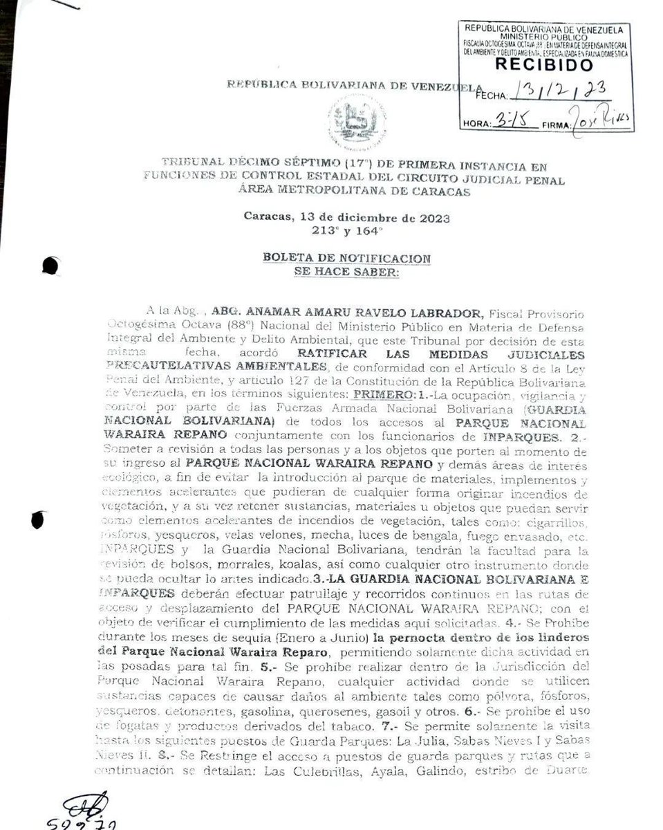Recuerden que hasta el mes de junio, el parque nacional el Ávila cuenta con medidas precautelativas, por las cuales solo se permite el acceso hasta los puestos de Guardaparques de Sabas Nieves y la Julia.

Cumplir las normas es responsabilidad de todos.