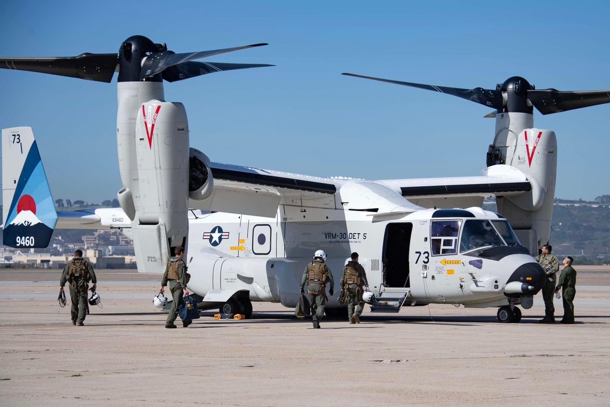 ジョージワシントンと共に富士山付きCMV-22B、日本で見られるのが楽しみ
#厚木基地　#岩国基地　#vrm30