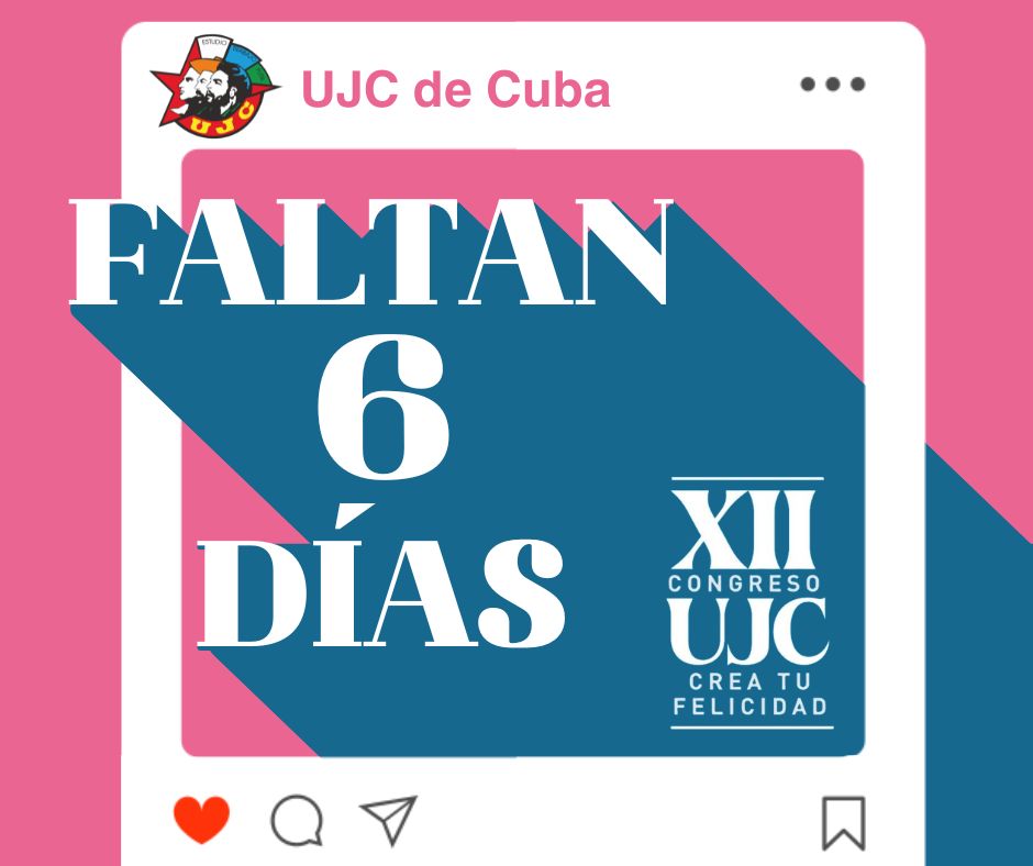 La magna cita de la juventud cubana ya toca nuestras puertas, y nos invita a ser participativos y creativos.
#12CongresoUJC
#CreaTuFelicidad 
#Cuba 
#UJC