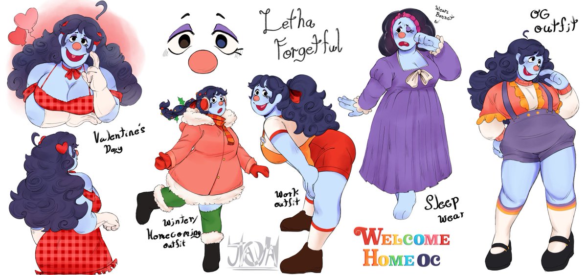 Javadoodle404's tweet image. Full Letha Forgetful Ref!
The baby girl and her outfits
