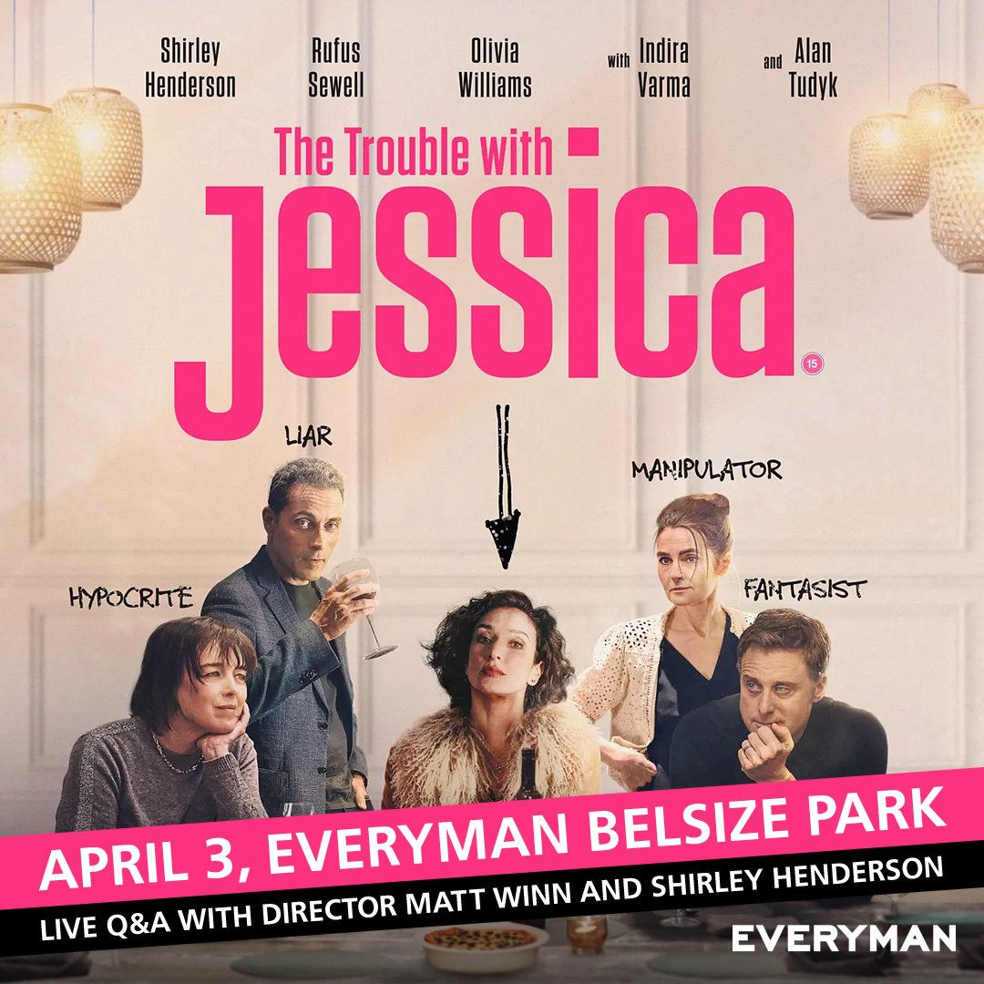 🍿 Don't miss a special preview screening of #TheTroubleWithJessica next Wednesday, April 3rd at Everyman Belsize Park - followed by a live Q&A with director Matt Winn and Shirley Henderson!

🗓️ April 3rd, 18:00
📽️ Everyman Belsize Park

Tickets: everymancinema.com/film-listing/3…