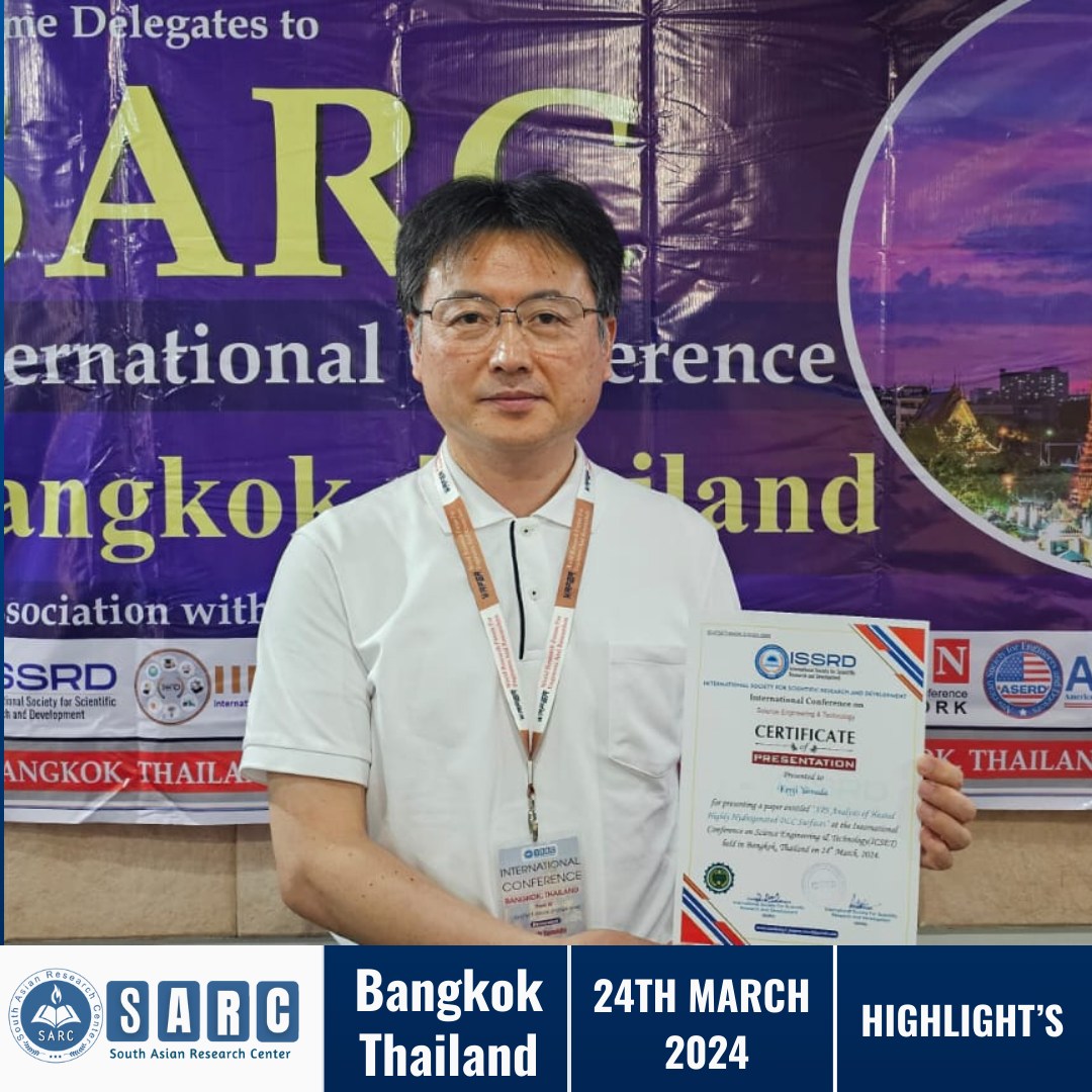 AllConefernce's tweet photo. Conference Updates!!
SARC International Conference Bangkok, Thailand on 24th March 2024
Organized By: SARC
In Association With: https://t.co/0DEPPAPLq7
#SuccessfullyConducted #sarcconference #allconferencealert #InternationalConference2024 #bangkok #thailand #Thailand2024 https://t.co/siLhP3063N