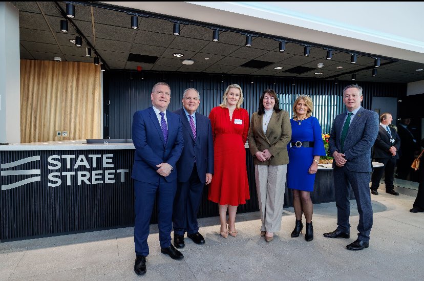 Fantastic to see @StateStreet, one of the world’s leading providers of financial services to institutional investors, open its new state of the art office in #kilkenny. The new office is home to State Street’s recently established global cybersecurity centre of excellence.