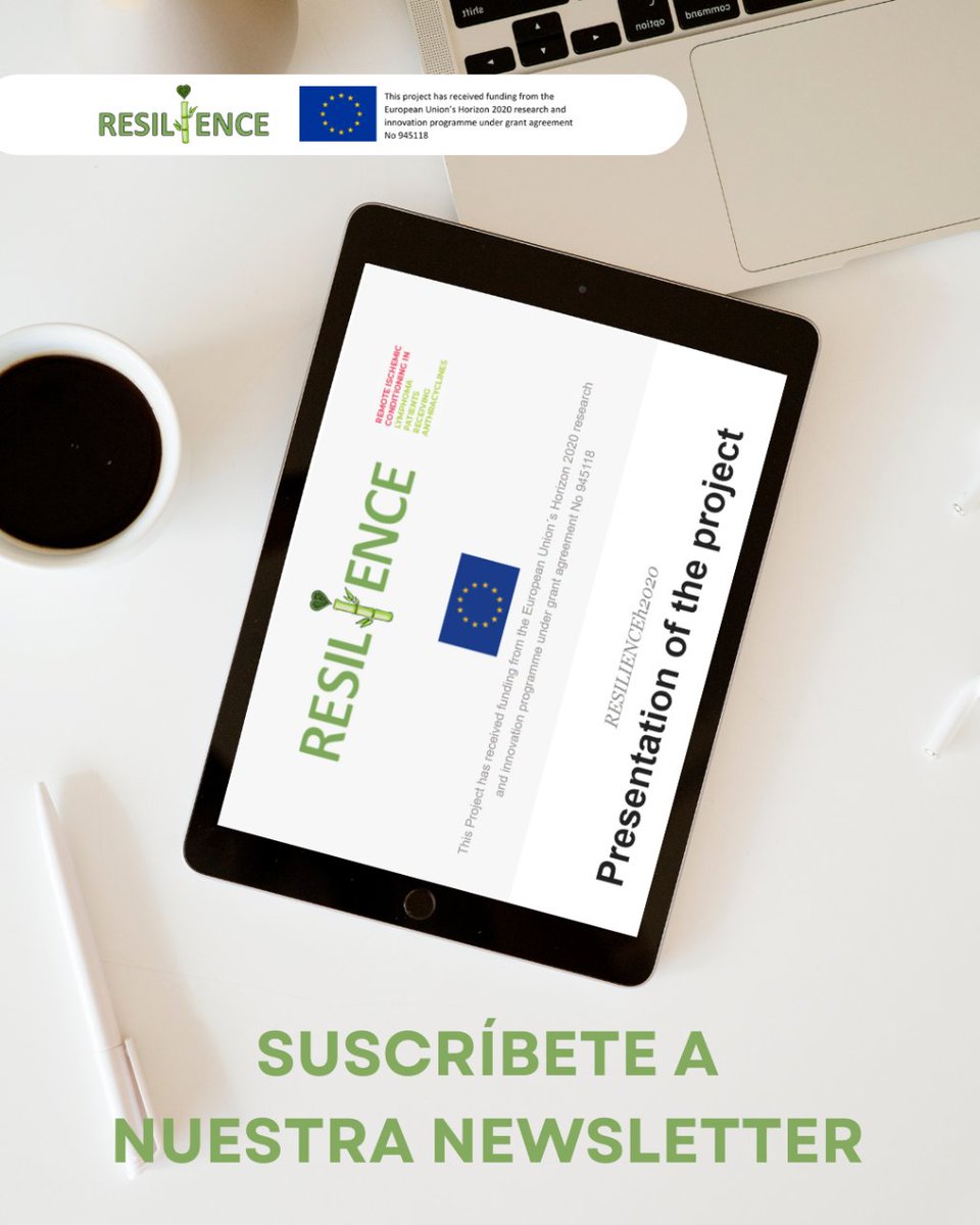 ¿Quieres estar al día de todos los avances del proyecto #RESILIENCEh2020? ¡Suscríbete a nuestra Newsletter! 💚 Cada 3 meses te enviaremos un correo con todas nuestras novedades: eventos, testimonios de pacientes, consejos de salud, y mucho más. 🌐 resilience-h2020.com/es/actualidad/…