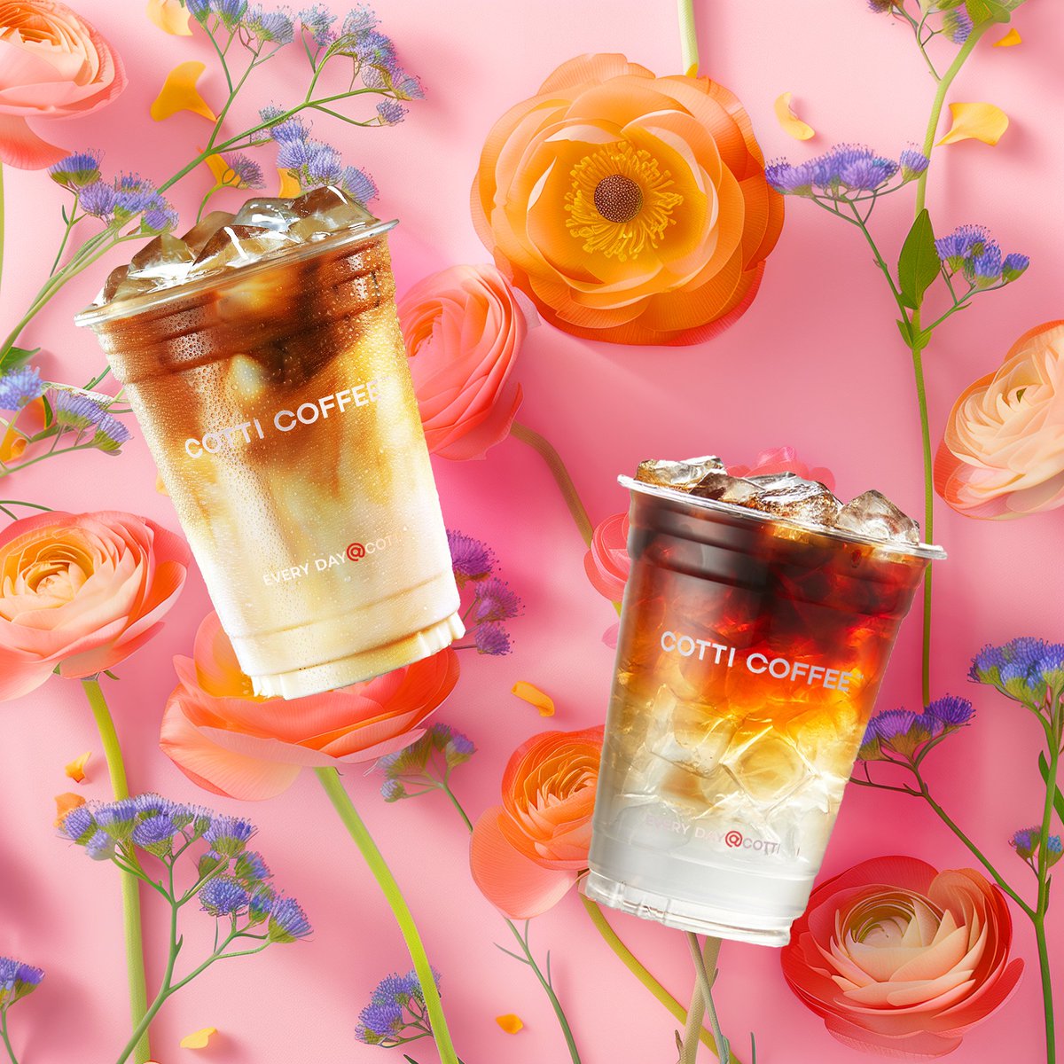 CottiCoffeeCA's tweet photo. Addicted to good vibes and great coffee. Who's with us? Let's make today brew-tastic! 🌈☕

Pictured: 
🥥Coco Cold Brew
🍂Coco Oolong Milk Tea Latte

#cotticoffee#everydaycotti#drinkcoffee#coffeelover#specialoffer https://t.co/aGNowQ1HAh