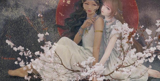 #さくらの日そろそろ故郷の山桜も咲いているんだろうか…山に住む女神の姉妹 
