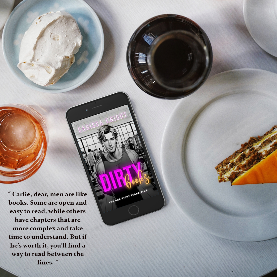 Dirty Books (The One Night Stand Club #2) 
by Carissa Knight
Rating: 3.5/5 ⭐⭐⭐⭐

#GetItNow
🌎bit.ly/43D3RIA
🛒amzn.to/3TUnfwD

Complete review 👩‍💻: bit.ly/4a7ZZSp

#XpressoTours #mustread #bookblogger <a href="/XpressoTours/">Xpresso Book Tours</a>