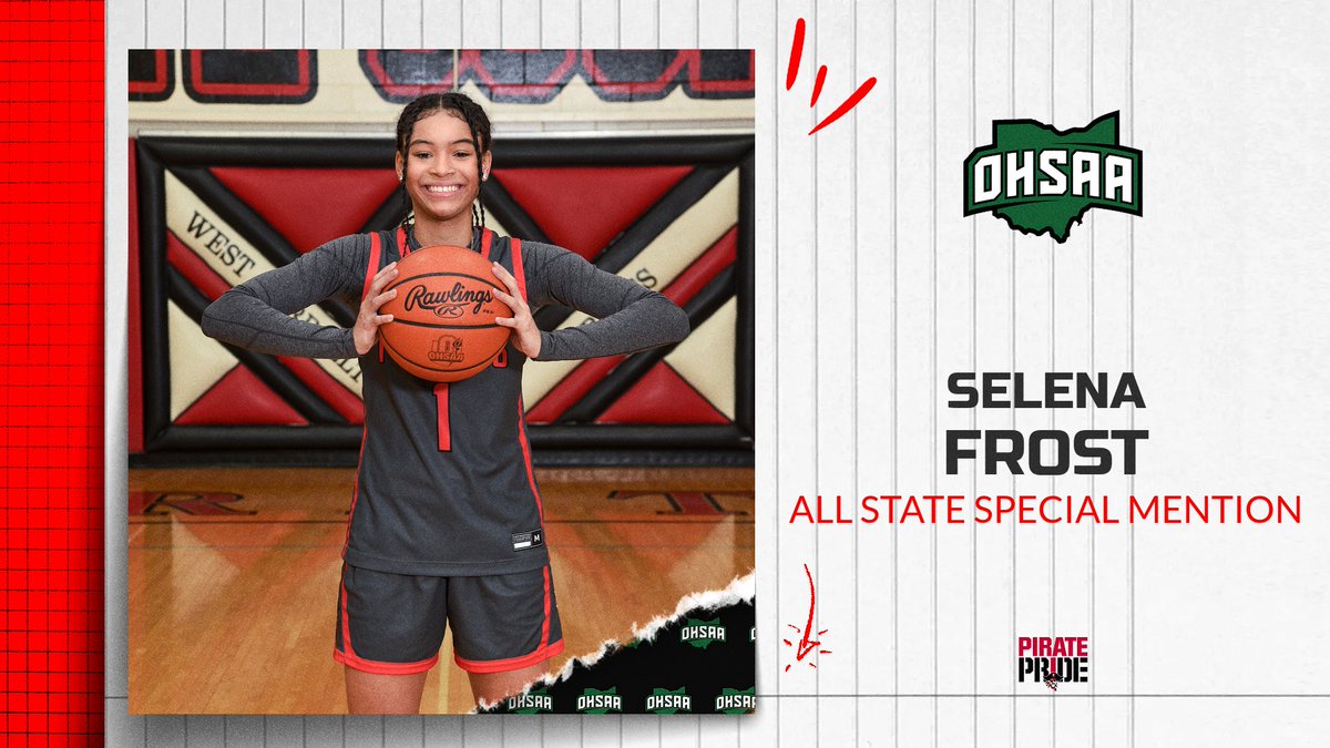 West Carrollton Athletics (@wcpiratesad) on Twitter photo Congratulations to senior Selena Frost for earning All-State Special Mention! Very deserved for a hard working student-athlete! Way to go <a href="/Sfrost24/">Selena Frost</a> Congratulations to senior Selena Frost for earning All-State Special Mention! Very deserved for a hard working student-athlete! Way to go <a href="/Sfrost24/">Selena Frost</a>