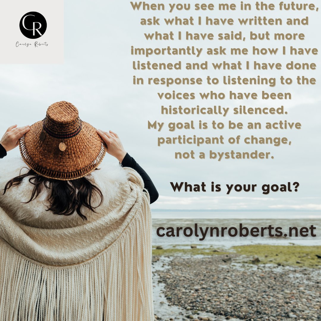What's your goal? How will you be a change maker? Tell me your thoughts.