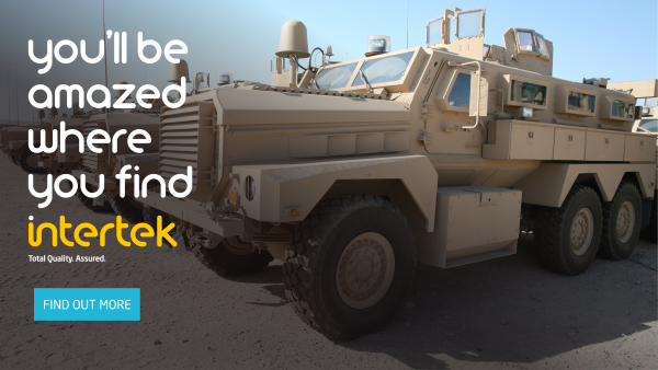 Did you know that Intertek helps keep soldiers safe when they're deployed around the world? We test #transparentarmor used for windows of armored ground military vehicles for compliance with the ATPD-2352 standard. Find out more: ow.ly/6z9n50ONpN6  
#YoullBeAmazed #ATPD