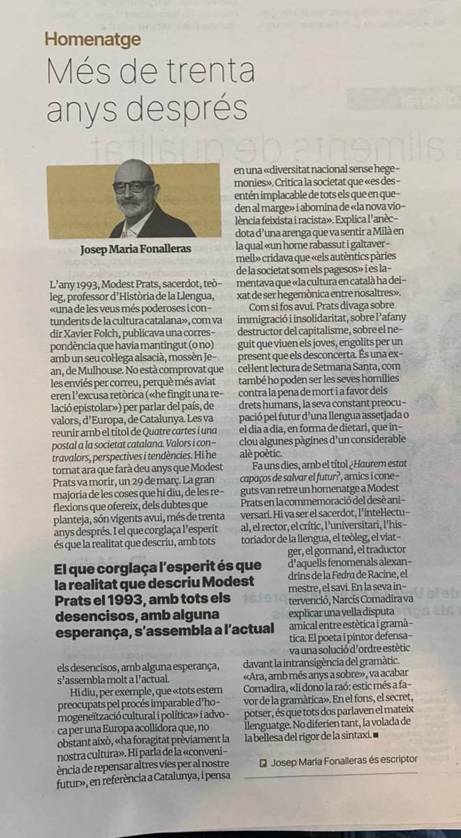 fonalleras's tweet photo. Modest Prats, deu anys... https://t.co/A27Rh9XWDa