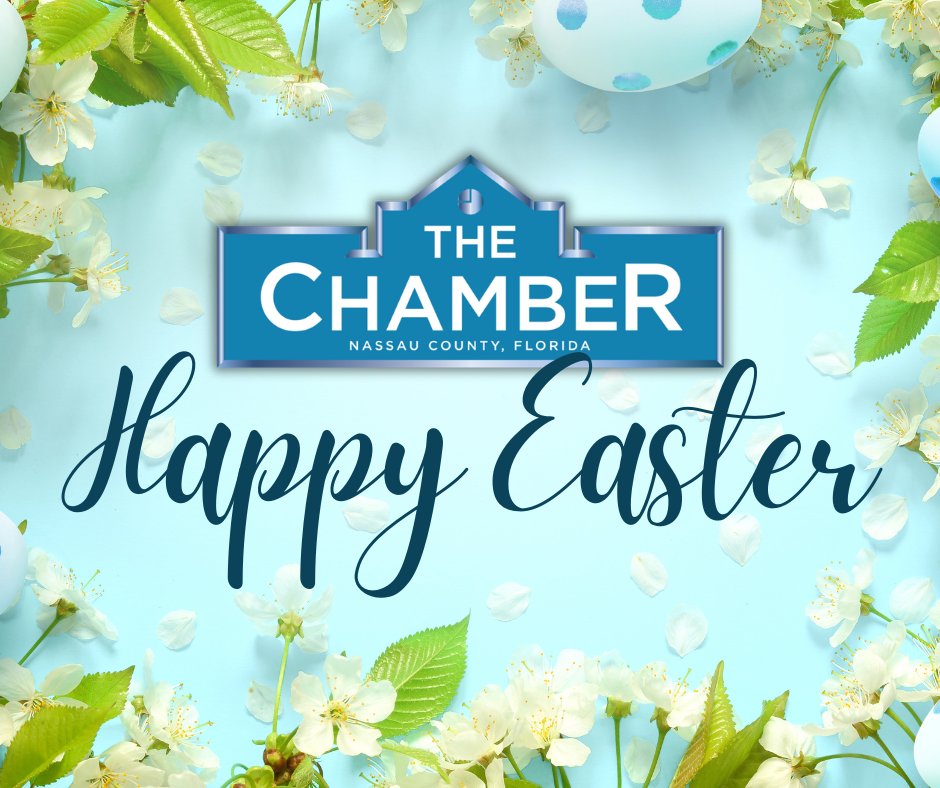 #HappyEaster from all of us at the Nassau County Chamber of Commerce! As we celebrate this special day of renewal and hope, we extend our heartfelt wishes to you and your loved ones for a joyous Easter filled with happiness and blessings. #NassauCounty #Florida #WeAreTheChamber