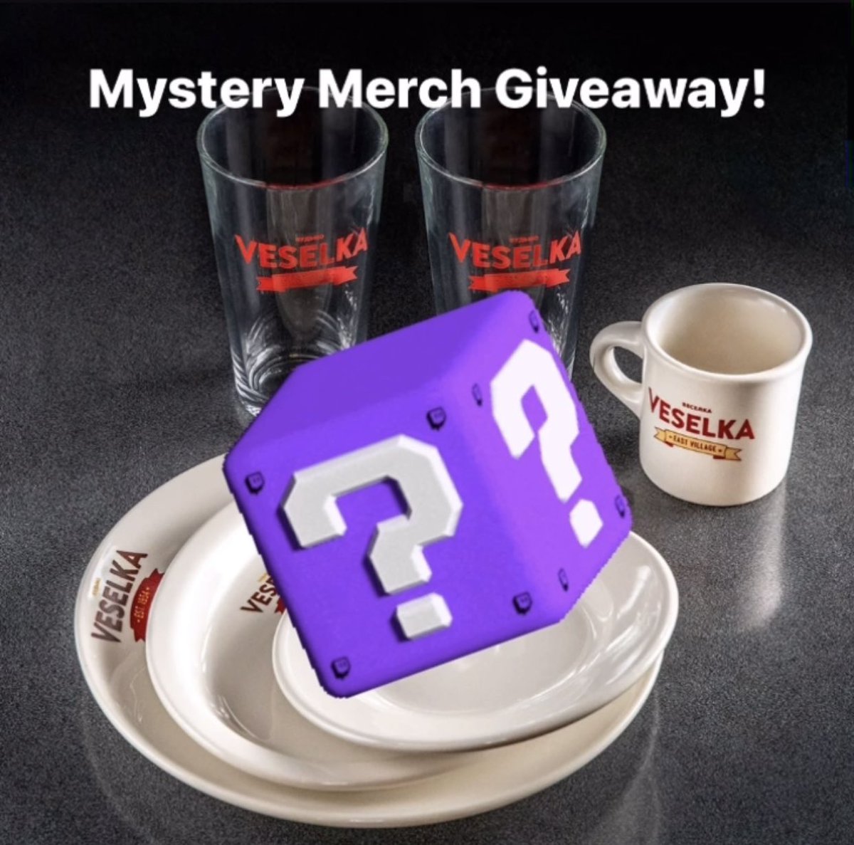 @veselkanyc Mystery Merch giveaway Thursday 3/28 at the LAST @VeselkaMovie screening at the @AngelikaFilm_NY (Village East Cinema) in NYC. Following the filmmaker Q&A ticket holders receive VESELKA surprise swag! (Objects in photo are examples only). Tix: veselka.com/pages/veselka-…