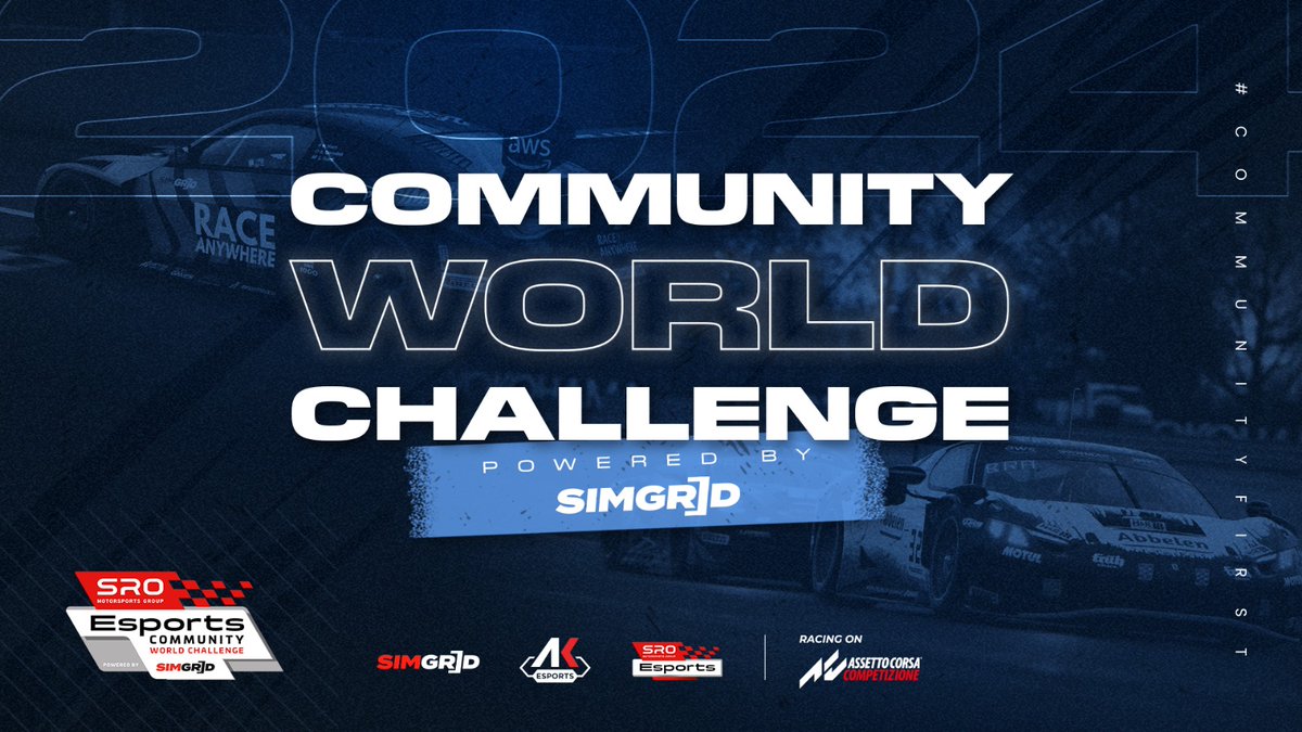 Unlock the path to SRO Championship glory with the SRO Esports Community World Challenge, powered by @sim_grid! Sim racing communities partnered with SimGrid can host qualifying events between April and September 2024. Winners earn a spot in the Grand Final. Watch the full…