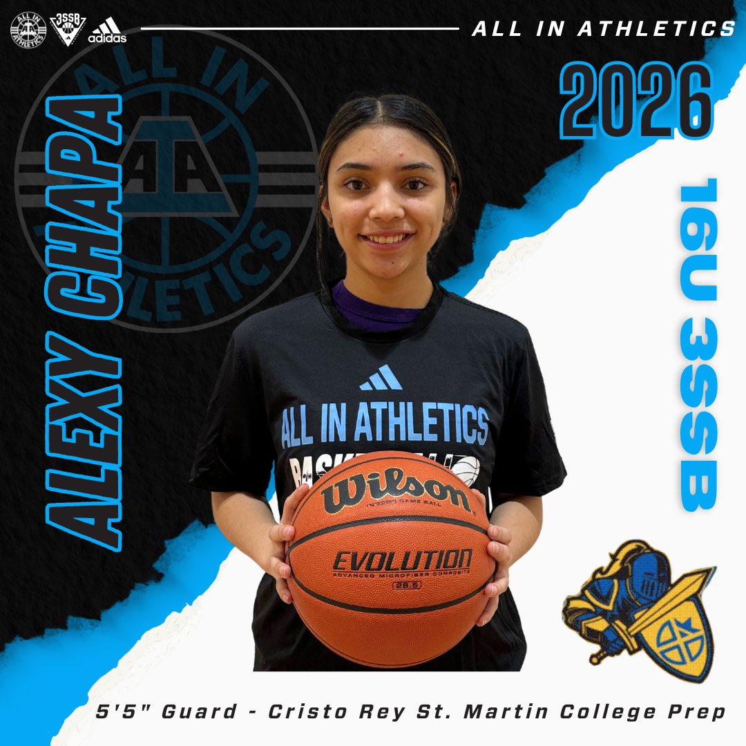 Introducing 2026 Alexy Chapa of <a href="/CristoReySM/">Cristo Rey St Martin College Prep</a> 👏

This 5’5” point guard AVERAGED a double-double this season at 22.5 ppg and 10.6 rpg. MVP of her team and 2x Player of the Year, Alexy will be one to watch this spring/summer on our 16U #3SSB squad 👀 

<a href="/AlexyChapa/">Alexy</a> <a href="/3SSBGCircuit/">3Stripes Select Basketball Girls Circuit</a>