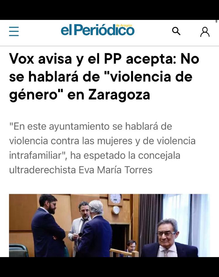 COFZgz's tweet photo. Ante las declaraciones de hoy en el pleno del ayuntamiento de #Zaragoza del partido de ultraderecha de que se hable de violencia intrafamiliar en vez de #ViolenciaDeGenero  la coordinadora de Organizaciones Feministas dice https://t.co/4HGgUekoZr
