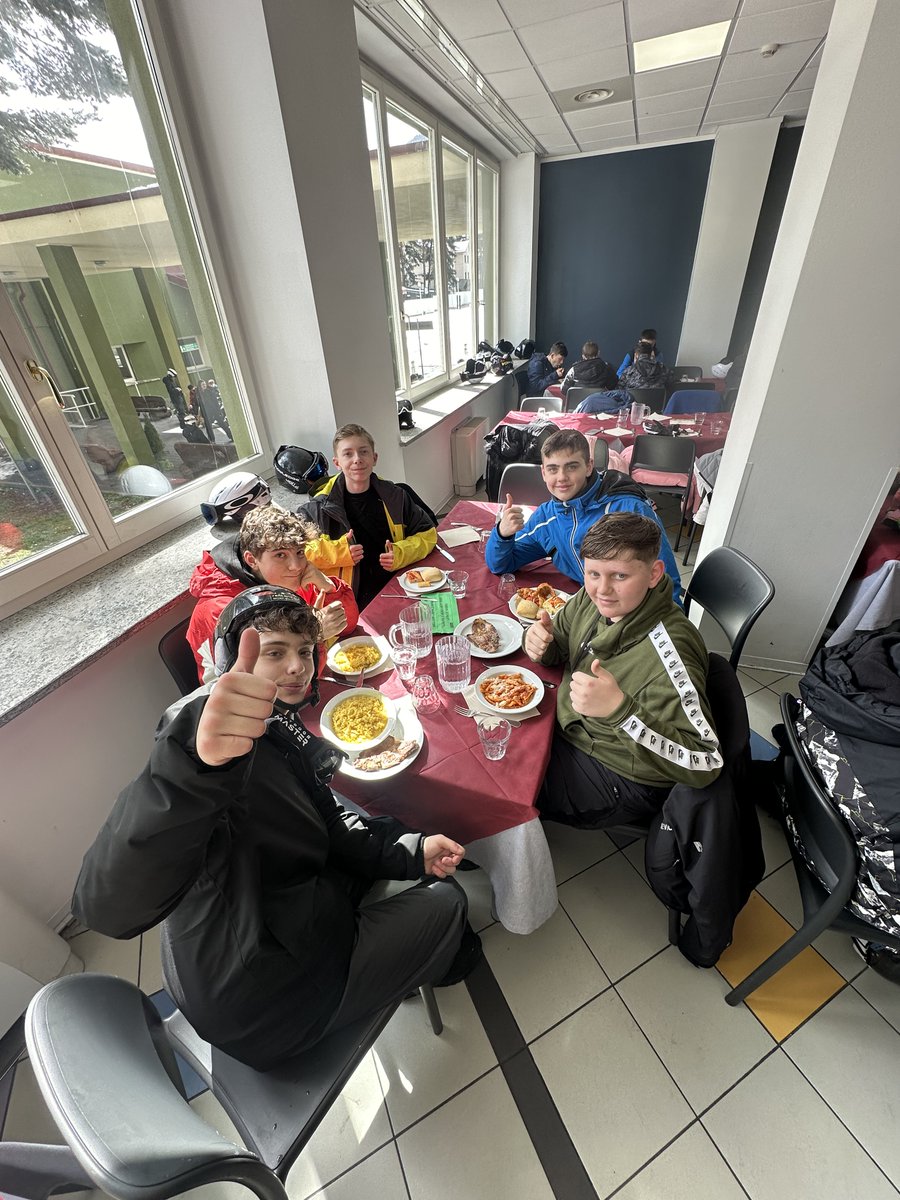 After a hard morning's skiing, it's time to refuel with a traditional Italian lunch: antipasti, pasta, and then the meat. Buon Appetito! #stmarksnews