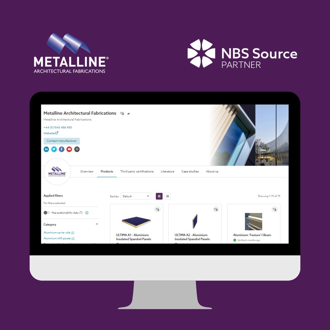 MetallineUK's tweet image. You can explore our extensive range of product specifications easily from our NBS profile!

💻 Find out more at: metalline.co.uk/nbs-product-sp…

#FireRatedCladding #A1Rated #ArchitecturalCladding #NonCombustibleCladding #InsulatedPanels #SpandrelPanels #RainscreenCladding